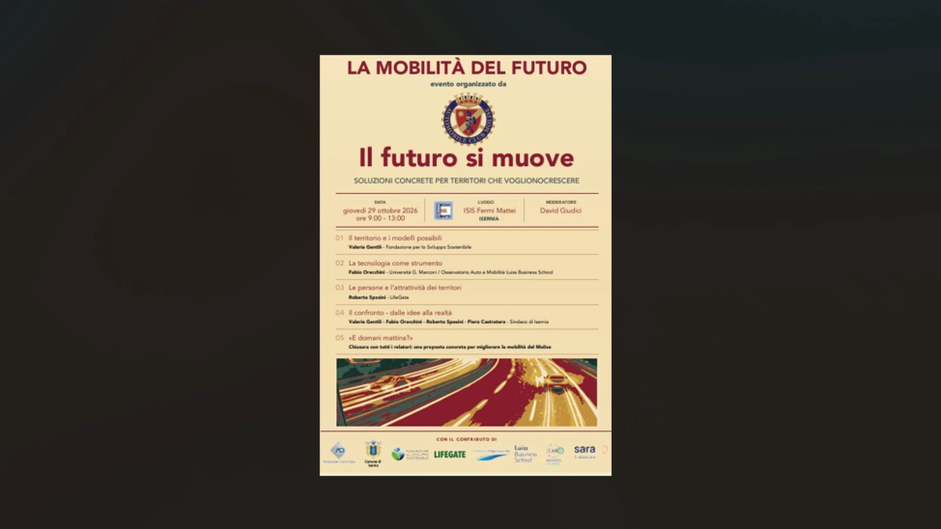 IL FUTURO SI MUOVE:  Soluzioni concrete per territori che vogliono crescere.