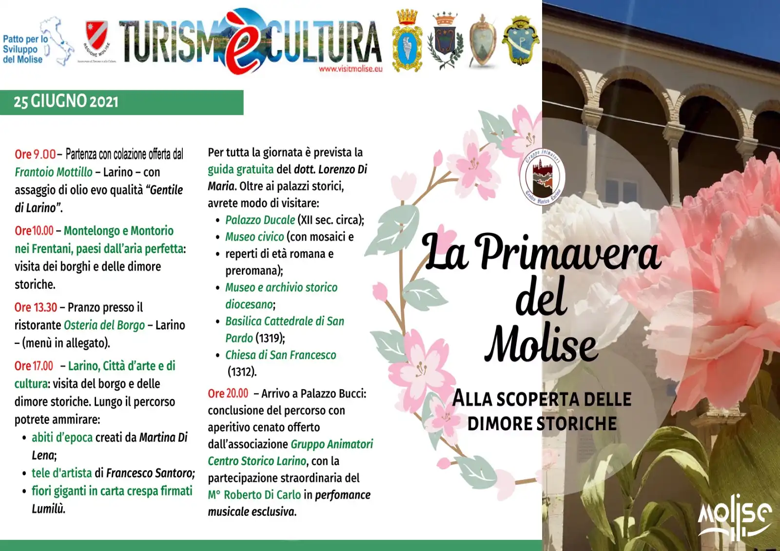 Con la Primavera del Molise si va alla scoperta delle dimore storiche